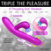 Thrust Wave Thrusting and Sucking Silicone Rabbit Vibrator