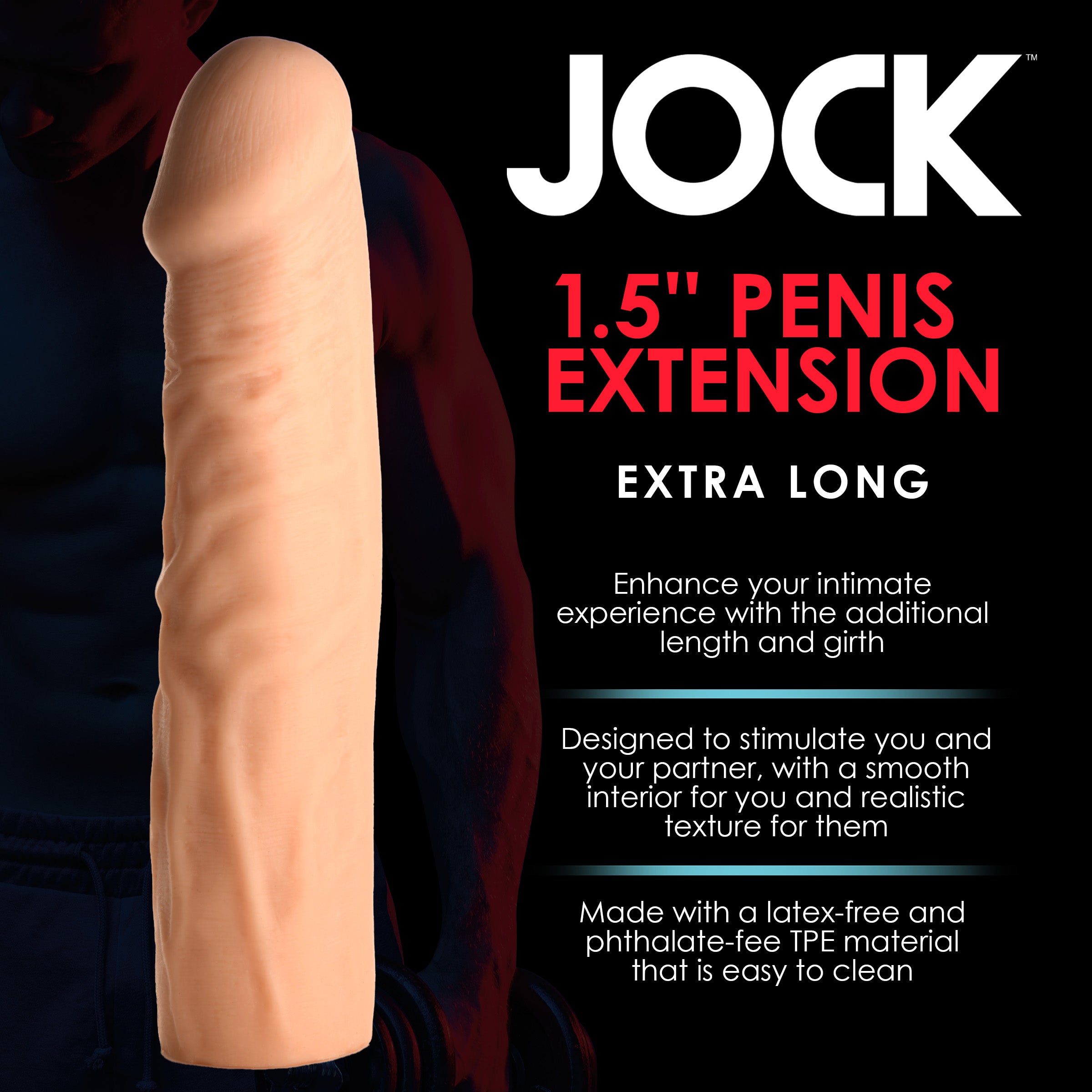 Extra Long 1.5 Inch Penis Extension – Healthy & Active