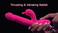 Thrusting and Vibrating Silicone Rabbit Vibrator