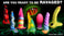 Uni-Glow Glow-In-The-Dark Rainbow Silicone Dildo