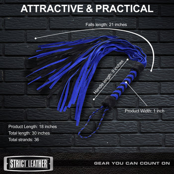 Black and Blue Suede Flogger