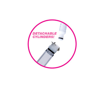 Nipple Pumping System with Dual Detachable Acrylic Cylinders