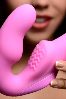 Urge Pink Silicone Strapless Strap On With Remote