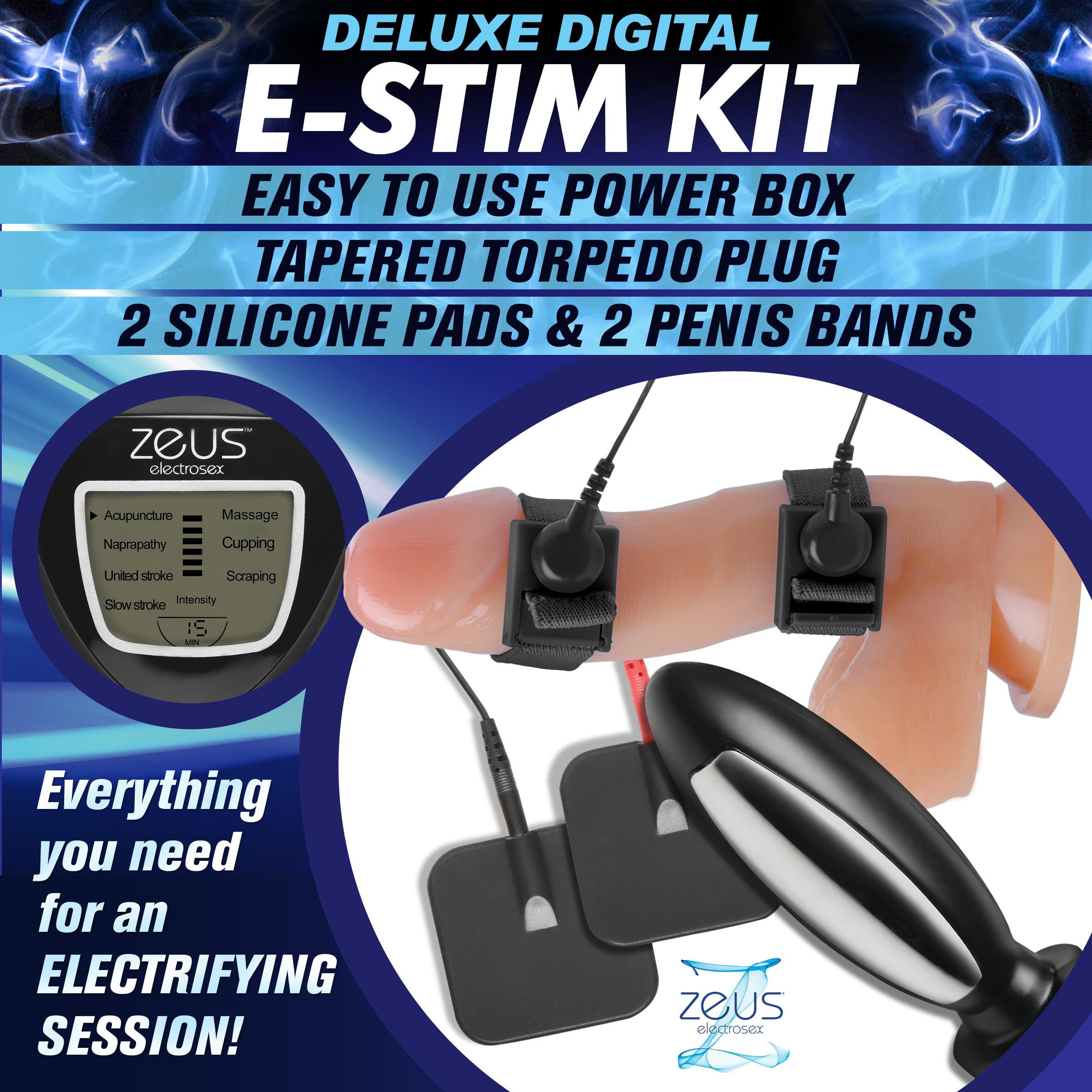 Zeus Digital E-Stim Unit – Healthy & Active